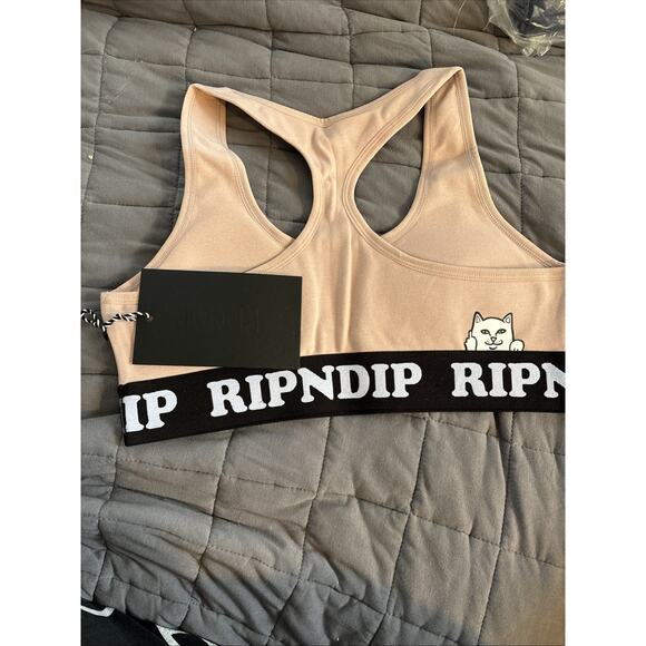 RIPNDIP Peeking Nermal Sports Bra Beige Size Large - Picture 2 of 3